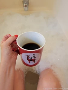 Enjoying my coffee on this rainy day