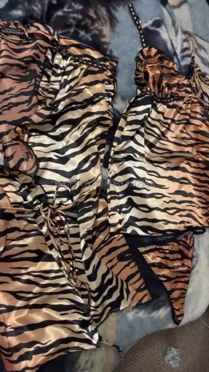 Trying on two different three piece lingerie sets i got gifted to me 