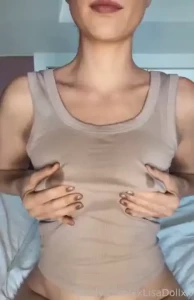 Milking myself into my top milk lactation milf fuckdoll slim petite