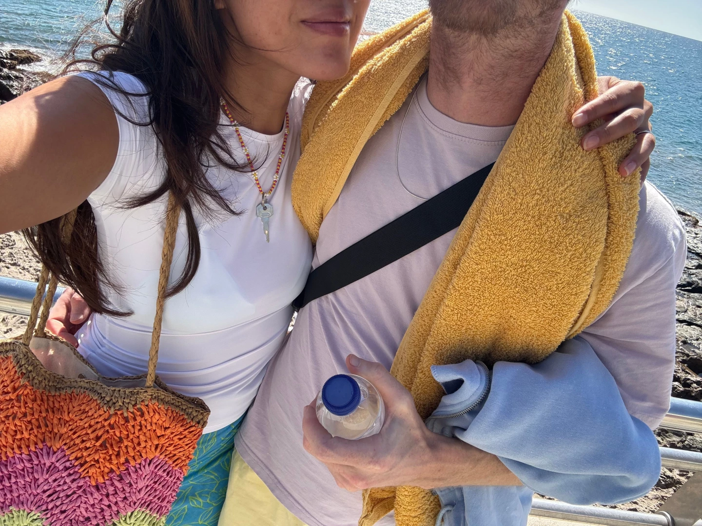 Say hi to the queen and her waterboy so many people watch my necklace 