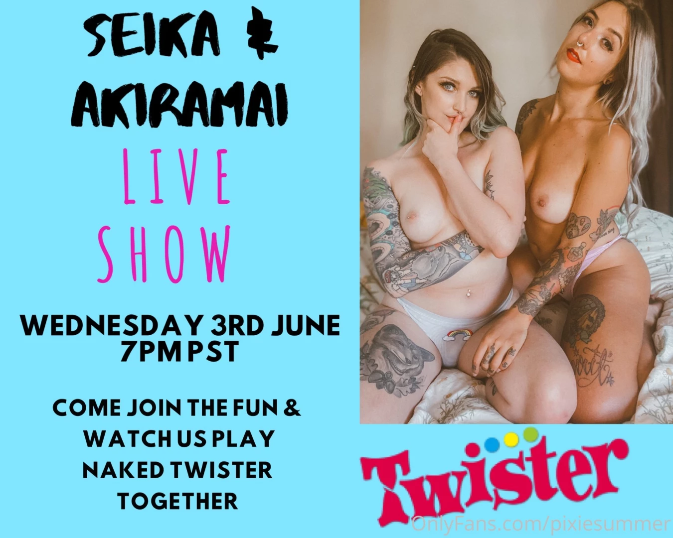 Come have fun with us on wednesday akiramaisuicide and i will be 