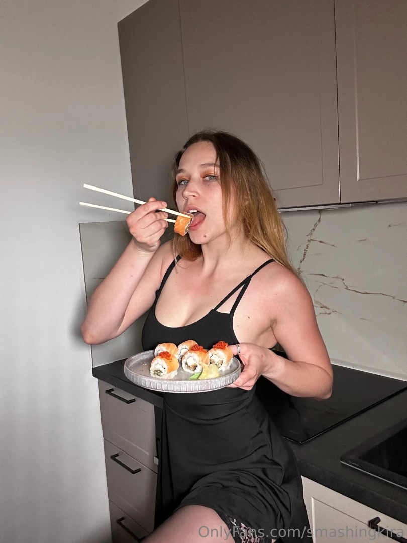 I decided to treat myself to some sushi today i love sushi 