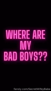 Been kinda quiet this weekend maybe my bad boys will be around tonight