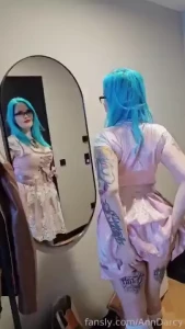 Still in my dirndl from oktoberfest but on my knees now giving him the