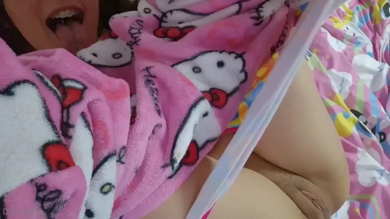 With my hellokitty pj pants 