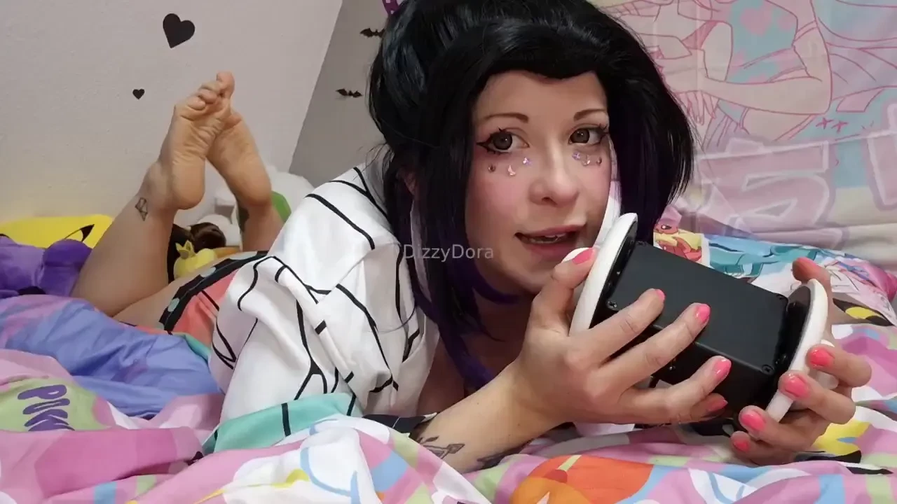 Shinobu asmr video earlicking moaning and masturbating 