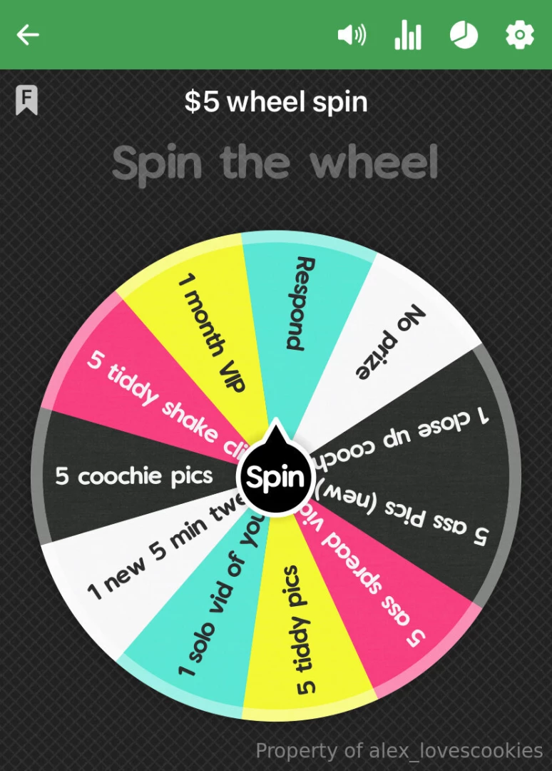 5 for 1 spin 10 for 3 spins 15 for 6 spins tip here 