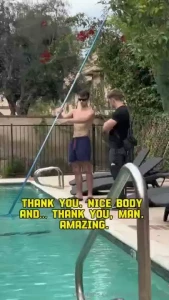 Pool guy get an extrajob