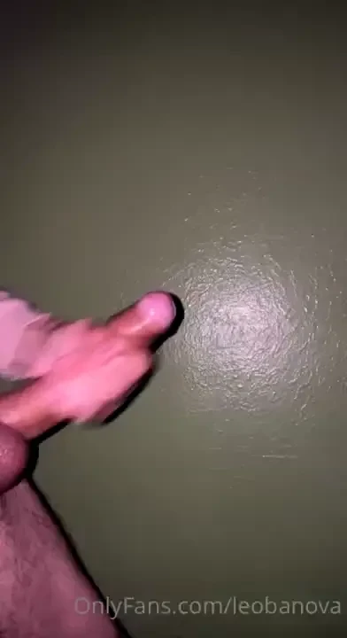 This was a heavy load i love oiling up my dick 