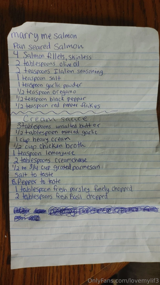 Its called marry me salmon made from scratch sauce part 1 