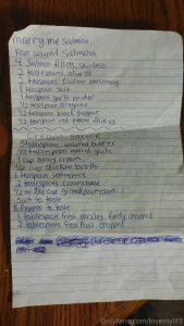 Its called marry me salmon made from scratch sauce part 1