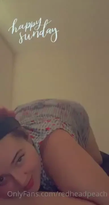 Start your week off watching me peachredmess 