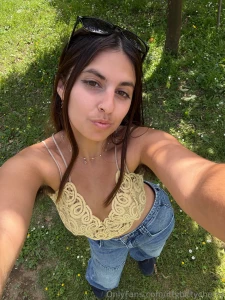 Enjoying the lemon garden