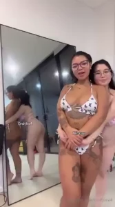 Cute girls in bikinis and twirling want to come and join us part 2