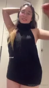 No bra and no panties - could you tell