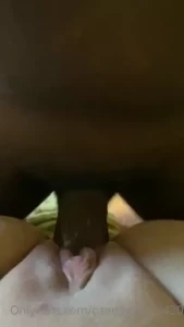 Super close up video of a bbc stretching my tight hole