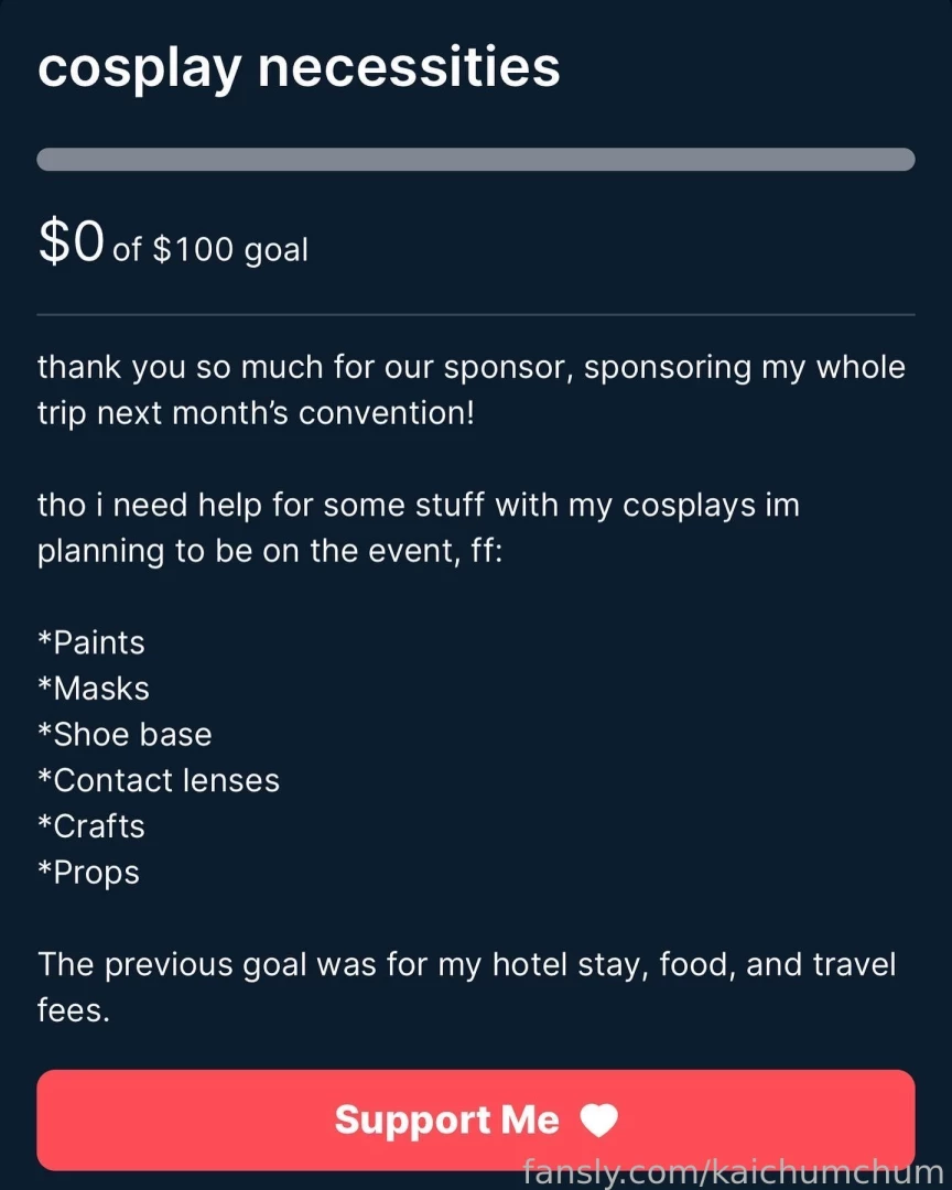 My line up for this coming convention send tips please 