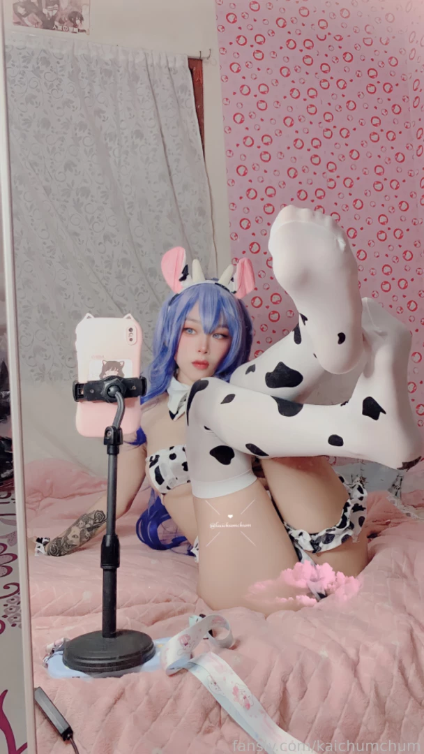 Ganyu cosplay cocomilk set 20 photo 1 vid clip features bewbs implied part 2 