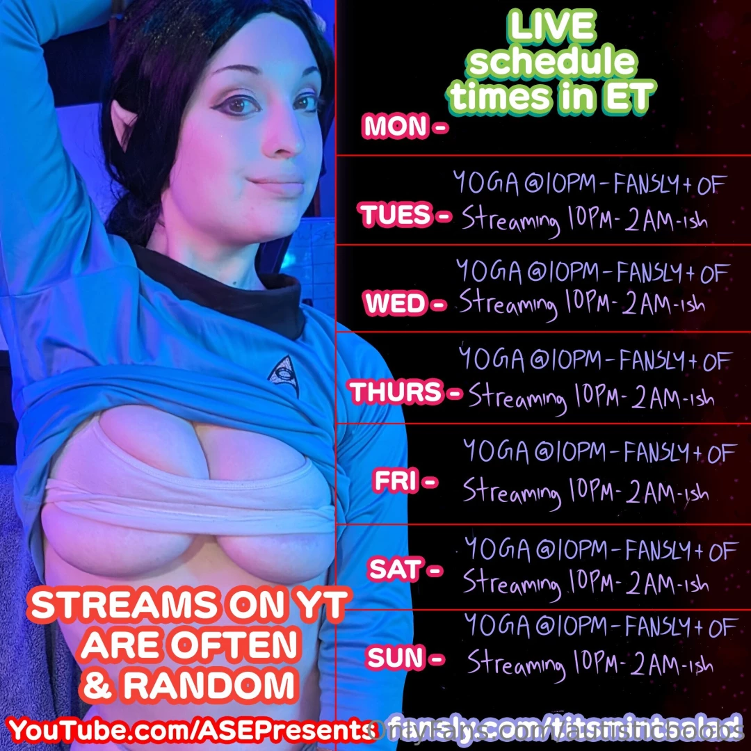 Streaming schedule week of may 13 - may 19 what i have on the 