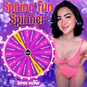 The sun is out and so am i water me as you play keep spinning for more