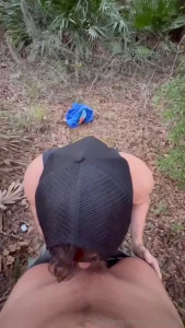 Fucking in the woods makes me feral bro i love stripping down and