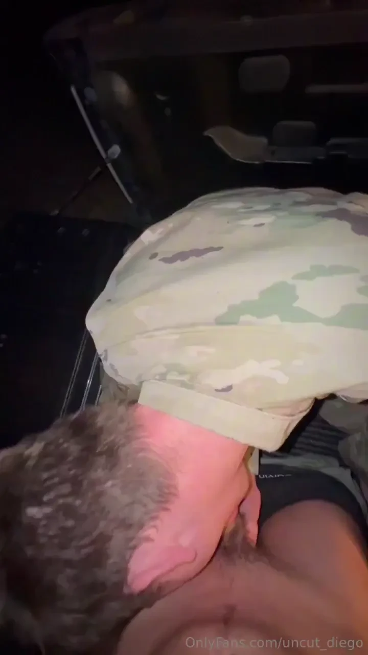 Army bro let me breed him in uniform in the back of his pickup truck a 