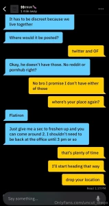 Got hit up by a finance bro begging to take my load guess his husband part 1