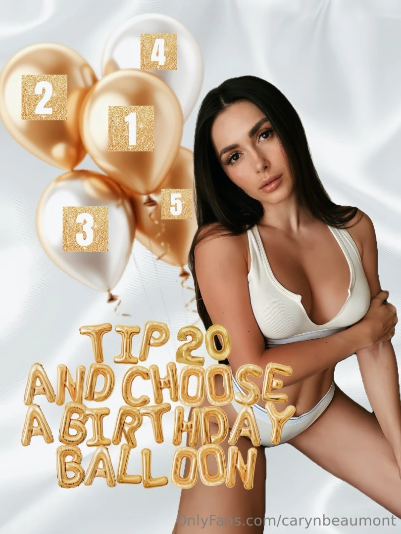 It s my birthday week so let s spoil each other each balloon has a 