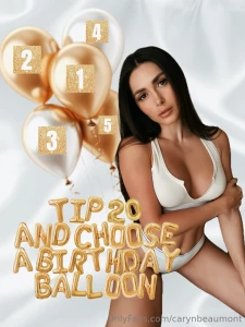 It s my birthday week so let s spoil each other each balloon has a