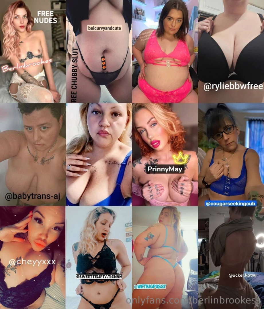 Hot free pages top row berlinbrookess belcurvyandcute clarbear001 part 1 