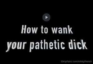 Mistress gives you precise instructions on how to jerk your dicklette