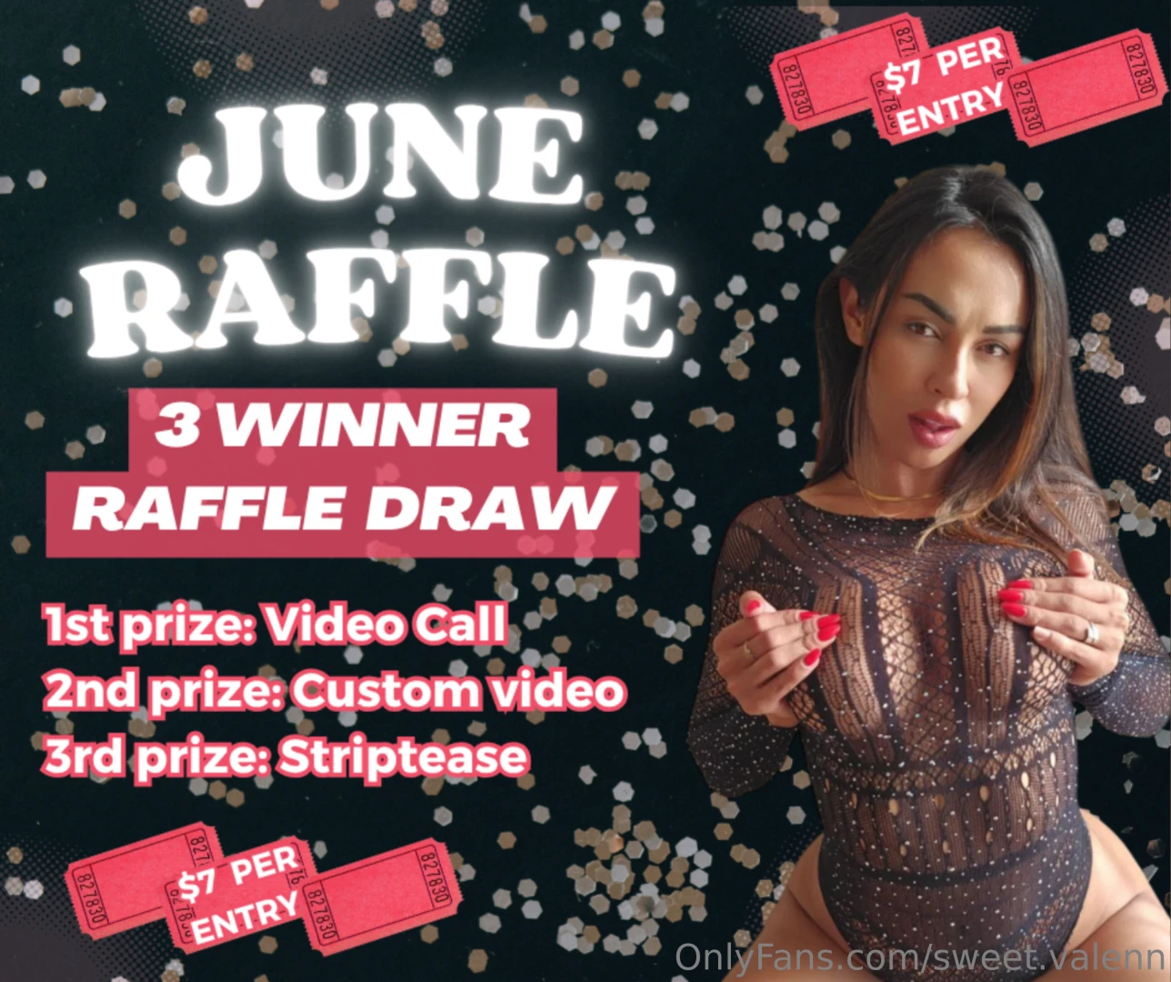 3 winner raffle draw x1 7 x2 11 x3 19 winners will be announced live 