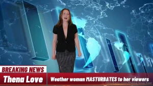 Weather woman enf masturbation weather woman s clothes fall off she s