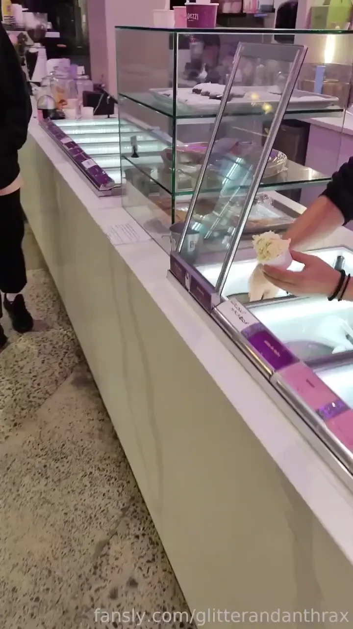 Me flashing at mickey macaroni s gelato shop follow for the free 