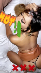 Brown leather dress titty suck bj 2 5min watch me get my tits sucked