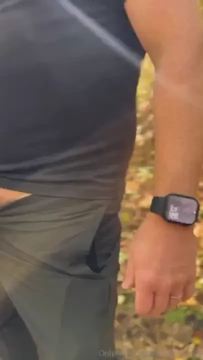 Fall hikes with dad rimming stroking dirty talk great views 