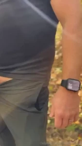 Fall hikes with dad rimming stroking dirty talk great views