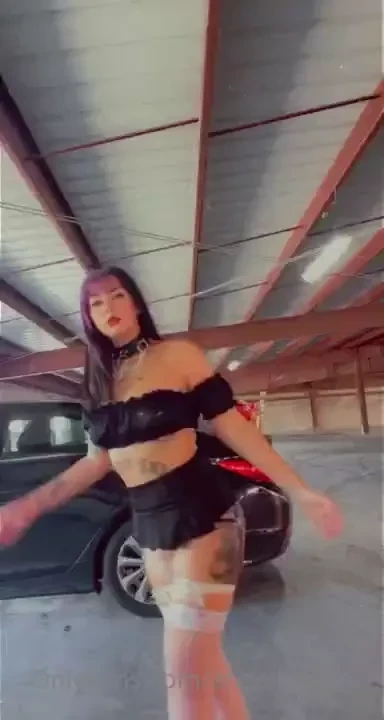 Being a little slut in the parking garage part 1 