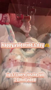 angelsummer - Happy valentines baby oily striptease sloppiest blowjob doggy style 