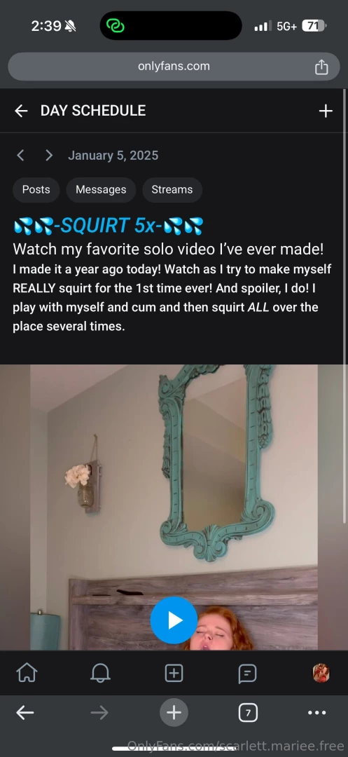 Check out my vip no ppv page right now this video drops on my wall at 