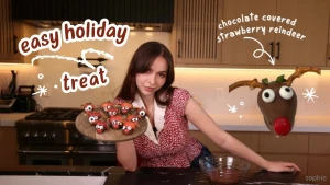 Get festive with me as i make these adorable chocolate-dipped