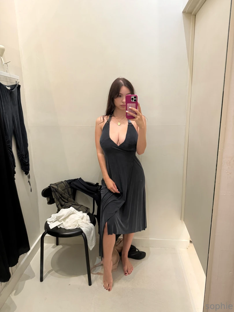 In the dressing room today did some good shopping in the city 