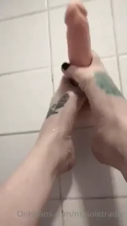 Trying out my new toy in the shower 