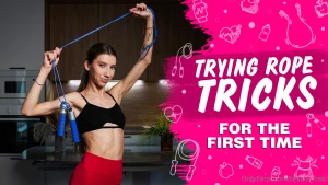 My first jump rope trick attempts it s finally here i picked up a jump