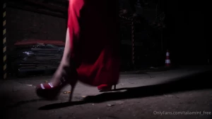Do you want me walking to you in these heels keep them on or take them