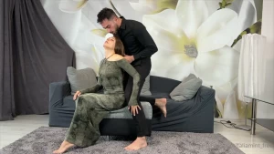 Getting fucked off a fan then taking a hot load in my mouth hot