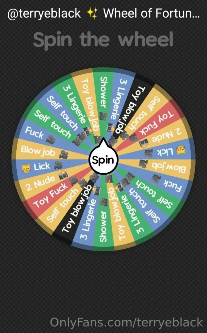 Unavailable terrye s fortune wheel tip 7 to spin the wheel and i will 