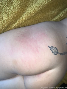 Hand prints someone loves to be spanked and fucked hard forbiddengal