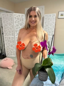 I stopped getting dressed to water my orchid it needed water