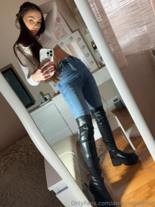 Mommy is needing a good boot cleaner think your tongue would be worthy